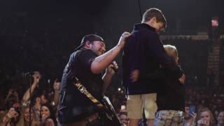 Lee Brice’s Boys Surprise Him On Stage in Evansville IN [upl. by Yssis]