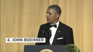 Obamas best jokes from the 2014 WHCD [upl. by Euqinoj1]