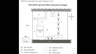 IELTS Listening Map with Answers and Script  Recreation Ground after Proposed Changes [upl. by Enisamoht119]