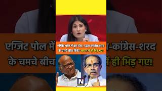 एग्जिट पोल में हार देख मचा घमासान rubikaliyaquat news shortviral election maharashtrapolitics [upl. by Ahsiema]