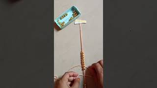 beautiful rakhi ideas rakhi rakshabandhan moti ki rakhi banana sikhe [upl. by Shandy667]