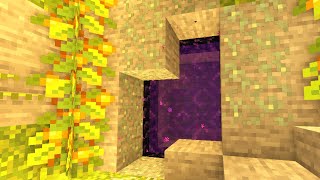 Minecraft Lush Caves Nether Portal Tutorial 4 [upl. by Mixam]