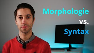 Morphologie vs Syntax  GrammatikGrundbegriffe [upl. by Aidiruy]