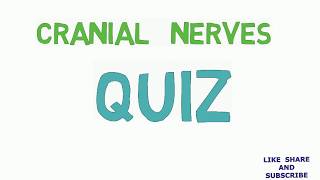 CRANIAL NERVES QUIZ  Medical Exam Preparation  FMGE MCI [upl. by Sandi]