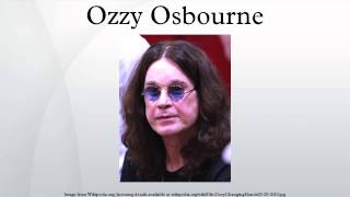 Ozzy Osbourne [upl. by Kolb]