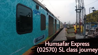 New Delhi to Darbhanga Humsafar express SL Class journey 02570 [upl. by Atilef]