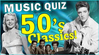 Hits From The 50s🎶Guess The Song Music Quiz 🎵 [upl. by Sitarski708]