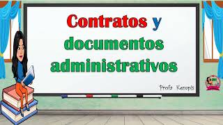 Contratos y documentos administrativos [upl. by Ramso]