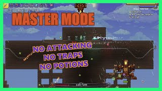 Terraria Master Mode  Golem  no traps no weapons no potions [upl. by Adnerad]