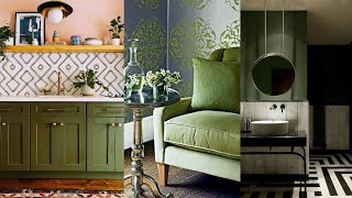 Home Decoration with Olive Green Olive Green Design Ideas [upl. by Bille175]