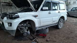 Scorpio s11 front suspension repair [upl. by Ecienaj843]