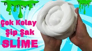 3 Malzeme ile Şip Şak Slime  En Kolay ve Az Malzemeli Slime Yapımı [upl. by Einafit7]