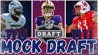 New York Giants 2024 NFL Mock Draft Free Agency Strategy and Roster Breakdown FULL OFFSEASON [upl. by Gwenn407]