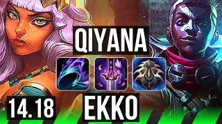 QIYANA vs EKKO JGL  1207 65 winrate Legendary  BR Master  1418 [upl. by Viviane]