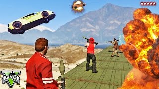 GTA 5 Zentornos Vs RPGs  EPIC EXPLOSION BATTLE GTA 5 Funny Moments [upl. by Attenehs81]