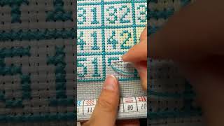 crossstitch stitching crossstitch skills pure handmade embroidery crossstitch tutorial👍 [upl. by Hasty]