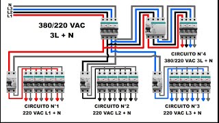 TABLERO TRIFASICO 380220 VAC 3L  N [upl. by Artina]