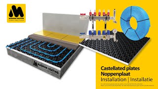 MAGNUM Castellated plates  Noppenplaat installation [upl. by Haletta]