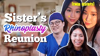 Asking rhinoplasty questions to my twin sisters doctor [upl. by Ahsaercal991]