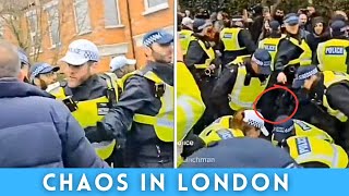 BREAKING NEWS  Protests Break Out After CounterTerror Crackdown on Kurdish Centre In London [upl. by Riess]