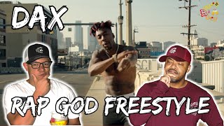 WHAT DOES EM THINK OF THIS  Dax  Rap God Freestyle Reaction [upl. by Airda]