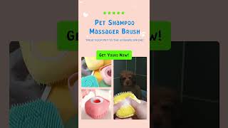 Pet Shampoo Massager Brush for a Soothing Cleanse [upl. by Avner]