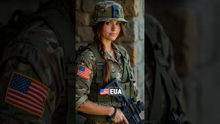 COUNTRIES AS WOMEN OF WAR 💀 soldiers woman troops countries midjourney warriors midjourneyai [upl. by Kevin]