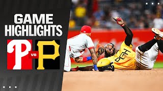 Phillies vs Pirates Game Highlights 71924  MLB Highlights [upl. by Isabelle]