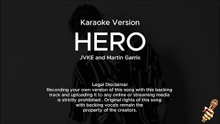 Martin Garrix JVKE  Hero Karaoke Version [upl. by Sperling733]