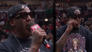 Dennis Rodmans Emotional Comeback at the United Center [upl. by Rorke]