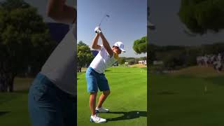 Viktor Hovland Iron Swing Slow Motion Ryder Cup [upl. by Jair188]