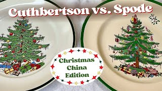 Cuthbertson vs Spode Christmas China SidebySide Comparison amp Which Holiday Set Wins [upl. by Antonetta]