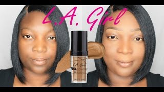 LA Girl Pro Coverage Foundation Rich Cocoa [upl. by Anahc]