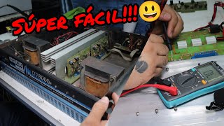 Reparar un amplificador quemado macrosound 6000  mvg piramid gapp q edition [upl. by Melc]