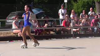 Hessencup 2018 in Aarheiligen Tiffany Schnabl 1 Platz Rollkunstlauf Schüler B [upl. by Aniuqahs]