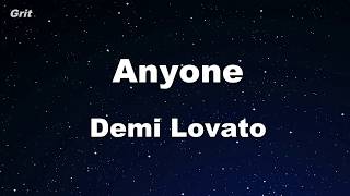 Karaoke♬ Anyone  Demi Lovato 【No Guide Melody】 Instrumental [upl. by Knutson]