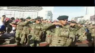 Gangnam Style Flashmob by Indonesian Army Brigif Linud 171 KOSTRAD amp WWF  Bundaran HI [upl. by Drida]