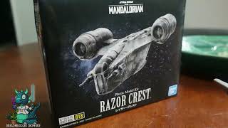 Showcasing Bandai Hobby The Mandalorian 018 Razor Crest Bandai Spirits Hobby Vehicle Model Kit [upl. by Aicrag]