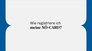 Wie registriere ich meine NÖCARD [upl. by Aidin]