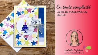 Carte de voeu avec un sketch [upl. by Rosina]