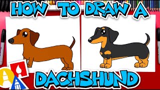 How To Draw A Dachshund [upl. by Friday]