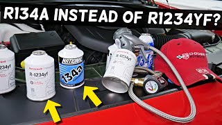 CAN YOU USE R134A FREON REFRIGERANT INSTEAD OF R1234YF DODGE DURANGO RAM 1500 2500 JOURNEY CARAVAN [upl. by Halimaj]