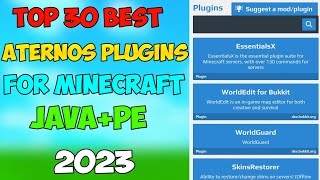 Top 30 Best Aternos plugins For 120 In Hindi  Best Plugins For Smp [upl. by Llerehc]