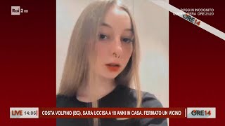 Costa Volpino Sara uccisa a 18 anni fermato un vicino  Ore 14 del 28102024 [upl. by Gisella]