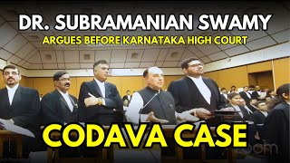 Dr subramanianswamy Argues CODAVA CASE before Karnataka High Court [upl. by Leinad]