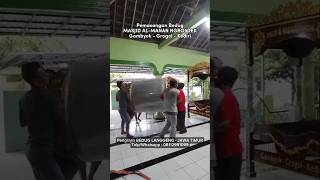 Pemasangan Bedug Masjid ALManan NgrontekDs Gambyok Kec Grogol  Kediri [upl. by Zelda]