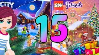 Opening Door 15 of Lego Friends amp City Advent Calendars 2022 [upl. by Bullion]