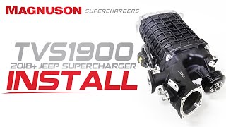 Magnuson TVS1900 Supercharger Full Install  Jeep JL Wrangler Jeep JT Gladiator [upl. by Narih655]