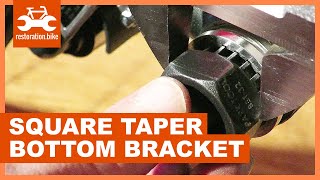 How to install a square taper bottom bracket in 2 easy steps [upl. by Melisent]