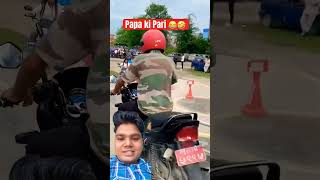 Rto driving test automobile rider cycling funny motovlog bike pass roshansaru8848 trail [upl. by Ahsiemat]